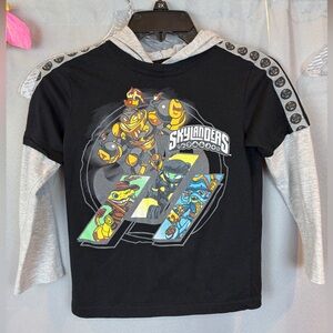 Skylanders Graphic Hooded Long Sleeve T- Size 8